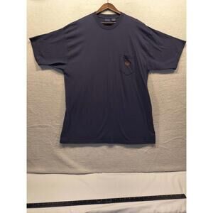 Vintage Duck Head T Shirt XL Blue Pocket